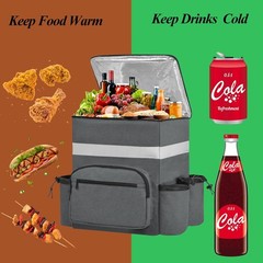 Food Delivery Backpack Pizza Delivery Bag Insulated Delivery Bag with Cup Holder