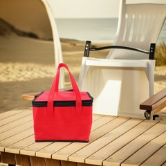 Insulated Food Delivery Bag With Handle 27 Cm Size For Pizza And Seafood