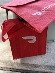 DoorDash Insulated Food Bags — One Pizza Bag and One Meal Bag