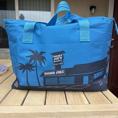 Trader Joes Insulated Tote Bag Teal 8 Gallon Reusable Shopping Cooler LARGE