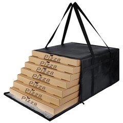 Insulated Pizza Delivery Bag for Carry Hot, 20″ x x 20 x 20 x 14, Black