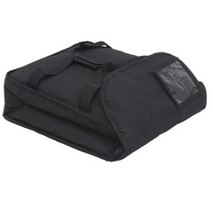 HUBERT® Pizza Delivery Bag Black Nylon Side Loading Medium Insulated — 18/2″L x