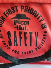 Vintage Pizza Hut Delivery Bag Insulated Restaurant Advertising Memorabilia USA