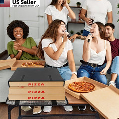 Boczif Pizza Bags — Insulated Warmer for 20x20x6 inches, black