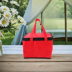 Insulated Food Delivery Bag With Handle 27 Cm Size For Pizza And Seafood