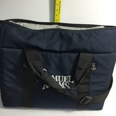 Samuel Adams Insulated navy blue Tote Bag w handle and removable shoulder strap