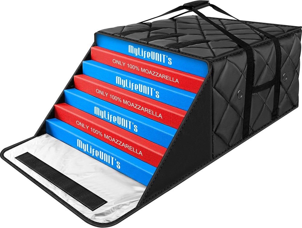20x20x14 Insulated Pizza Delivery Bag Thermal Hot Food Carrier Holds 7 Boxes