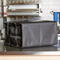 10 PACK Insulated Catering Pizza Food Delivery Carrier Bag Box Black 20″ 18″ 16″