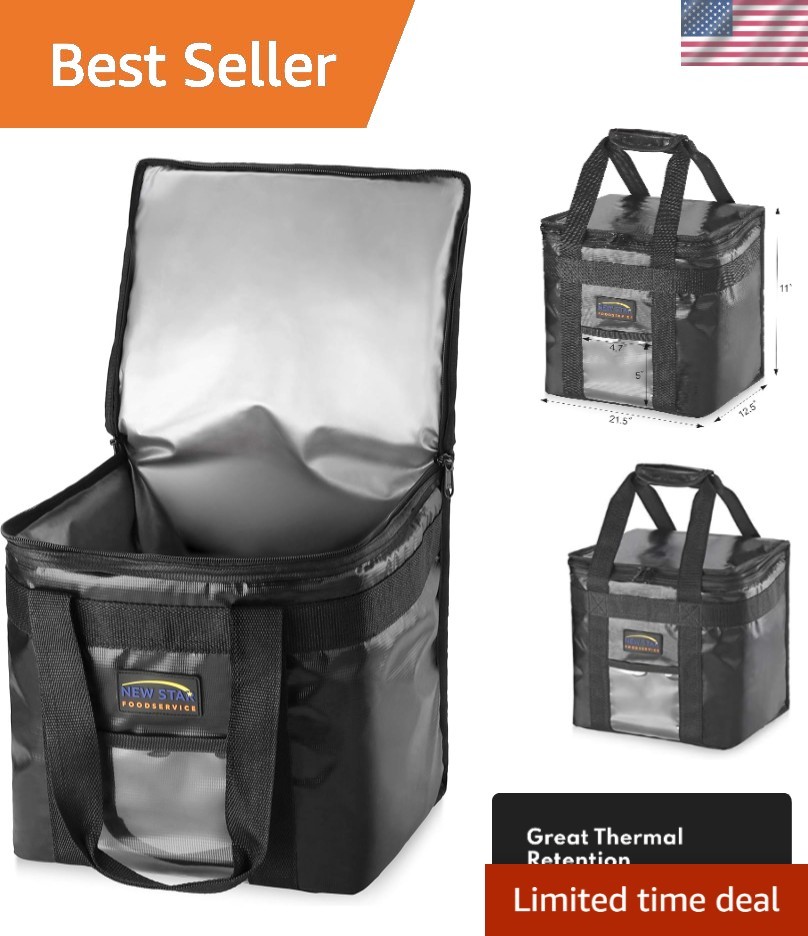New Commercial Food Delivery Bag Black