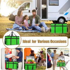Insulated Bags for Food Delivery, XXXL Pizza Delivery Bags, Large Capacity Coole