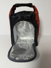 Walter Hagen Insulated Lunch Cooler Bag Red/Black Foil Lined Zipper Front Pocket