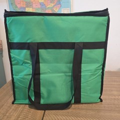 New Uber Eats Large Insulated Zippered Delivery Bag Green 19x19x13