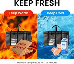 3XL Heavy-Duty Insulated Food Delivery & Grocery Cooler Bag