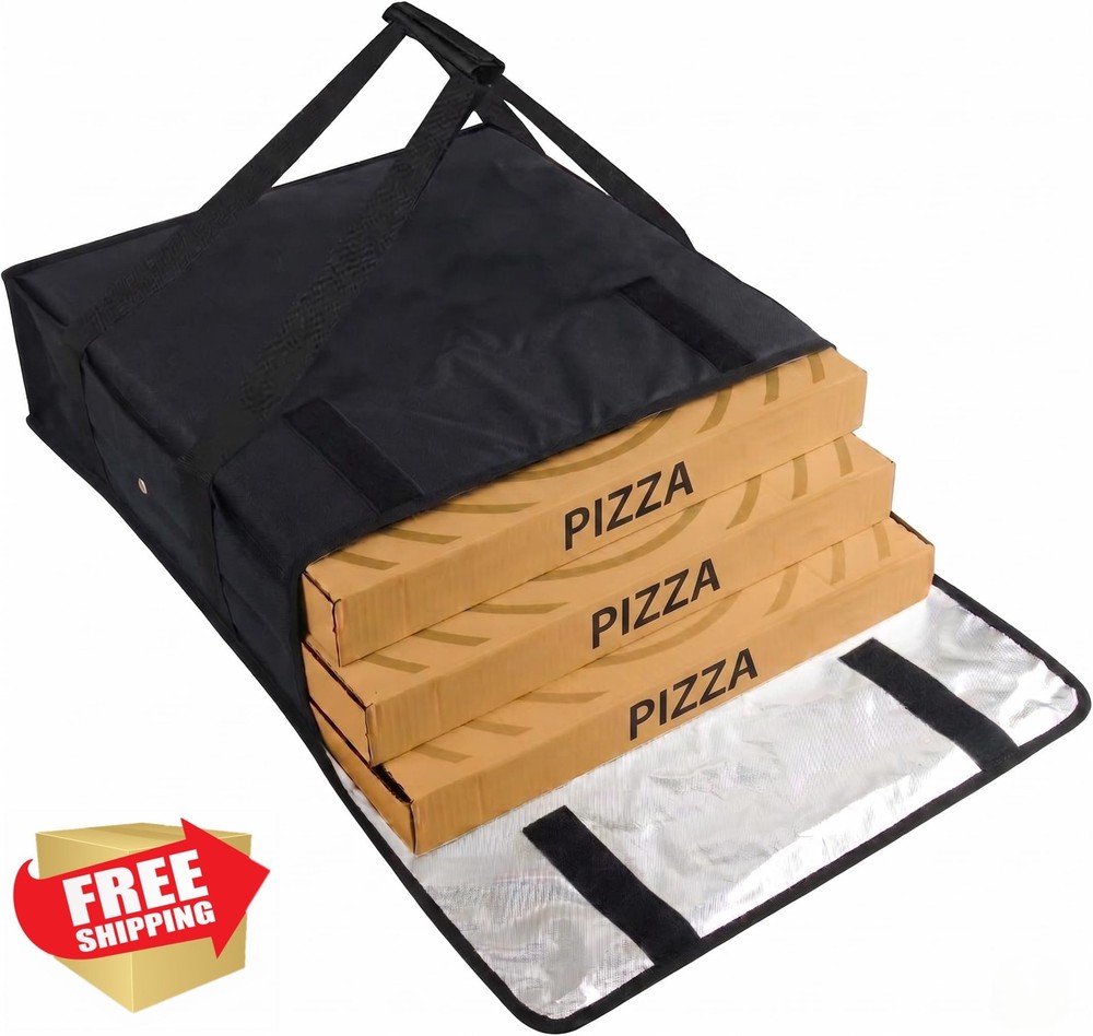 Trail maker Pizza Bags Delivery 20x20x6 Black