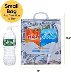 Hot & Cold Insulated Bags Food Delivery Grocery Shopping Bags Food Storage Hot &