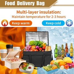 Insulated Bags for Food Delivery, XXXL Pizza Delivery Bags, Large Capacity Co…