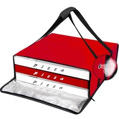 Insulated Pizza Delivery Bag, Large 20x20in Food Carrier for Hot Pizzas, Collaps