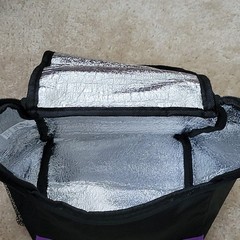 HiZ Promotional Products Stay On Track Insulated Food Pan Bag, Purple/Black