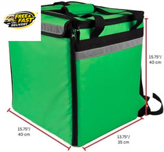 50L XL Large Insulated Food Delivery Backpack, Expandable Catering Cooler Bag, W