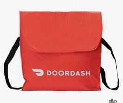 Lightweight DoorDash Brand Pizza Bag: 19 x 19 x 6 with Handles Perfect for Pizza