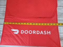 Doordash Delivery Red Insulated Pizza Carrier 2 Pizza Capacity