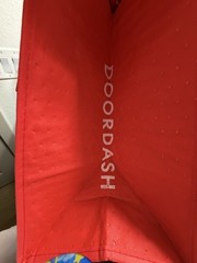 Set of 4 Doordash Delivery Bags Pizza Bag Insulated Zipper Food Drive Thru
