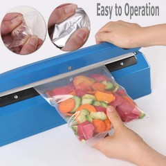 Yeler 8 Inch Impulse Heat Sealer, Manual Poly Machine for 8 inch, blue
