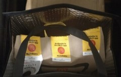 Large Thermal Insulated UberEats Tote Bag — Hot Cold Food Delivery