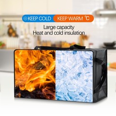 Maxcheck 4 Pcs XXXL Insulated Food Delivery Bags with Removable Hard Bottom F…