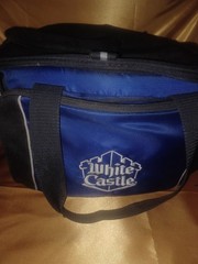 Lg. White Castle Thermal Insulated Cooler Bag/Food Transport, Shoulder Strap…