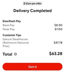 A+ DOORDASH Large Insulated Pizza Delivery Bag 19x19x5″ NEW