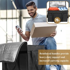 Insulated Bags for Food Delivery, XXXL Pizza Delivery Bags, Large Capacity Co…