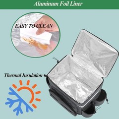 Food Delivery Backpack Pizza Delivery Bag Insulated Delivery Bag with Cup Holder