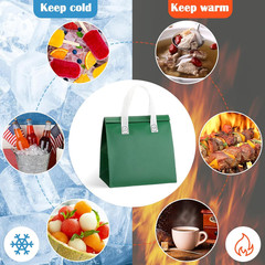 300 Pack Insulated Bags Bulk for Food Delivery 9.5 X 9.5 X 6 Thermal Take Away B