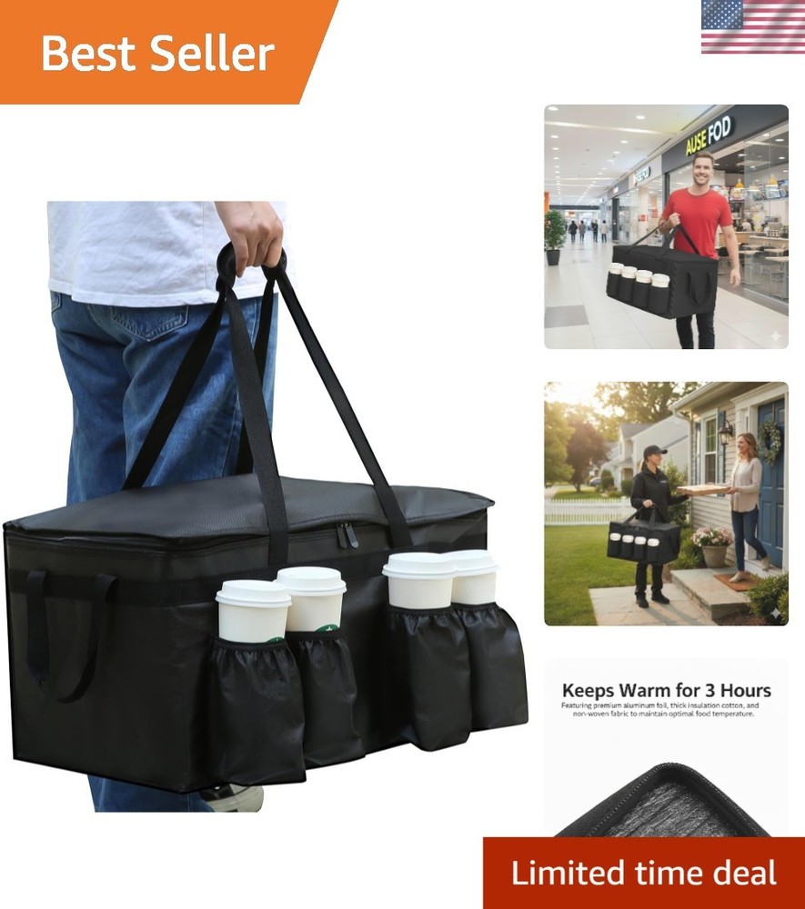 Spacious Insulated Grocery & Delivery Bag | Durable with Exceptional Retention