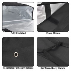 Pizza Bags for Delivery, Insulated Pizza Delivery Bag for Delivery Drivers, 2…