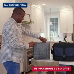 DURASACK Medium Insulated Food Delivery Bag — 13″x7″x13″ Reusable Thermal Tote f
