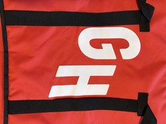 Grub Hub Insulated Collapsible Pizza Delivery Bag 18x18x8 with Straps Handles