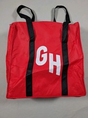 GRUBHUB Large 17″x17″x8” Insulated Food Delivery Carrying Tote Bag Red