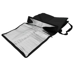 Professional Pizza Delivery Bag with Waterproof Features Black And Red