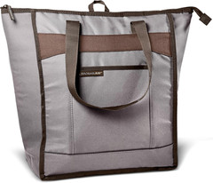 Chillout Soft Cooler Bag, Large Reusable Insulated Grocery Bag with Zippered Top