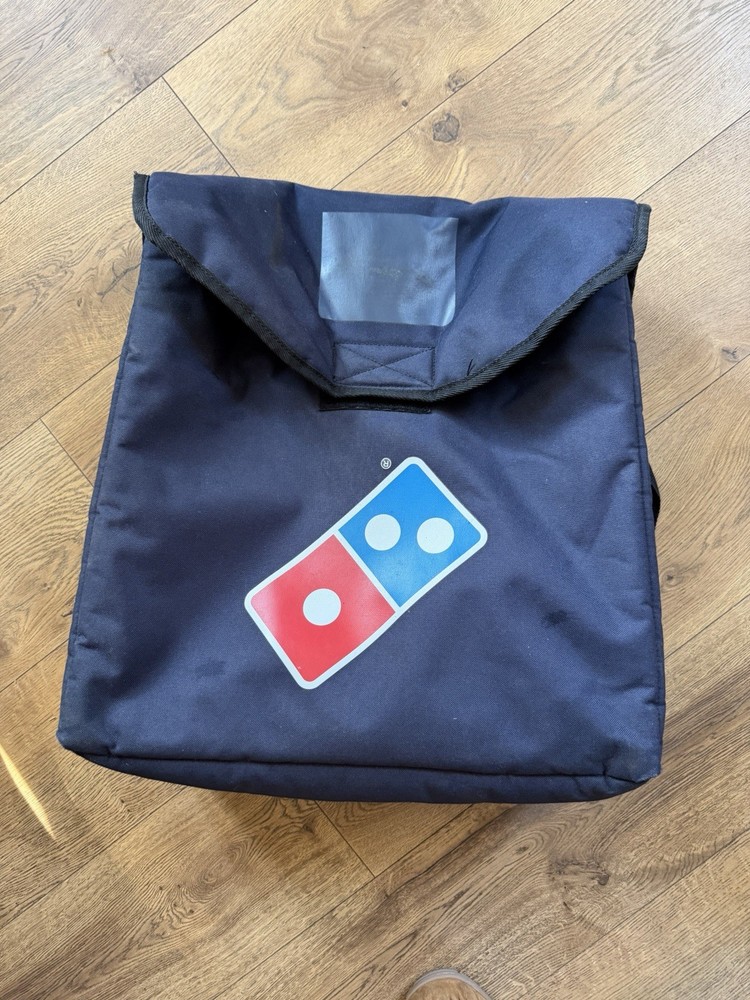 Domino’s Pizza Food Delivery bag Insulated, Thermal, Original 18”x17”x 7” Blue