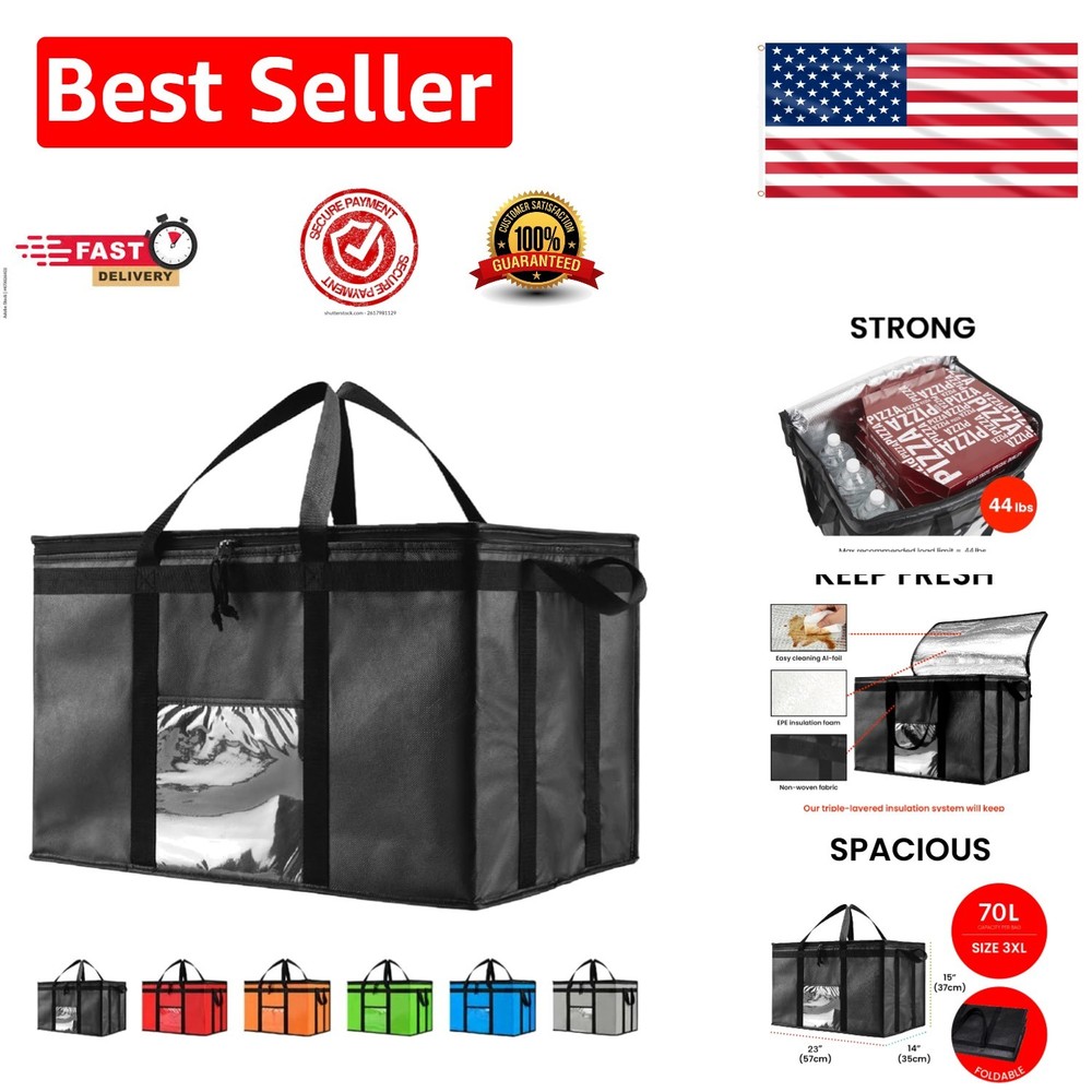 3XL Insulated Grocery Cooler Bag — Lightweight, Foldable & Heavy Duty Design