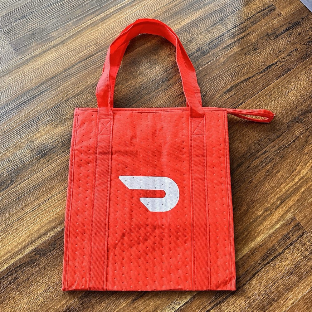 Doordash Insulated Food Delivery Bag Professional Authentic Zipper Handles