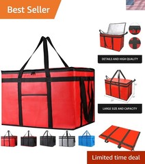 3-Pack XXX-Large Insulated Food Delivery Bag — Ideal for Hot & Cold Meals