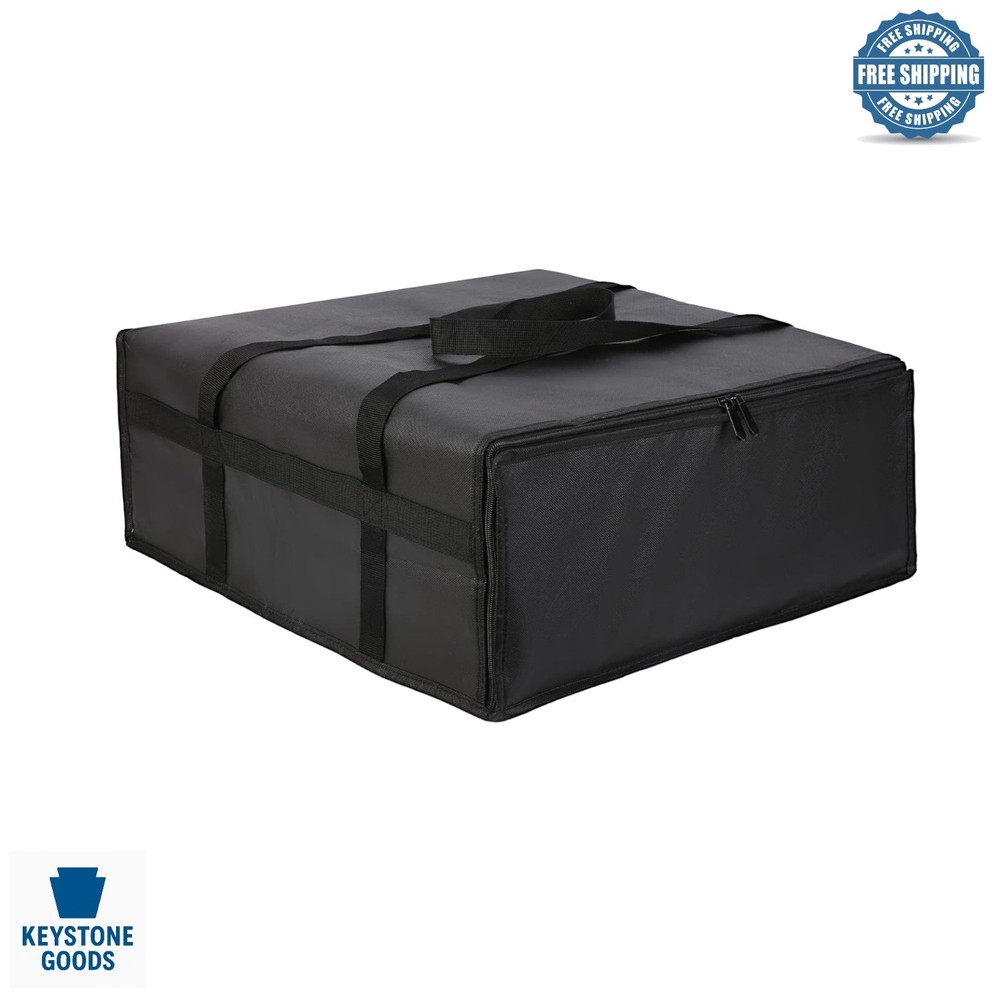 Large Insulated Pizza Delivery Bag, 20×20 Inch, Food Transport Carrier