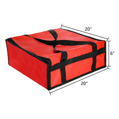 3 Pack Pizza Bags Delivery 20″ X 20″ X 6″ Insulated Food Delivery Bag Carry Hot