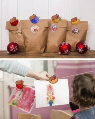 7 PCS Cute Chip Clips Food 1.0 inches, Red, Blue, Green, Yellow, Pink, Orange