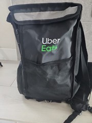 Uber Eats Delivery Bag/Backpack — Black — XL — Insulated Hytjtas