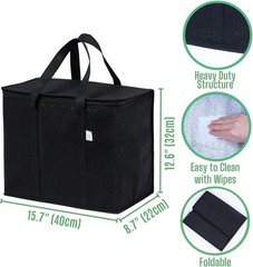 VENO 2 Pack Cooler Bags — Insulated for Food Delivery, Collapsible and Reusable